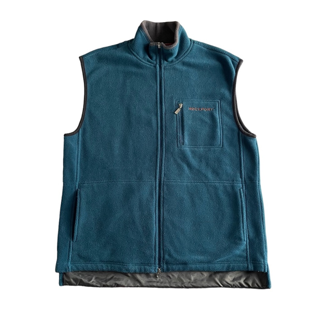 Rockport Men’s Fleece Vest Teal Sz Large